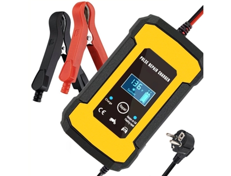 Cargador de batería para coche, mantenedor de cargador de batería completamente automático inteligente de 12V eu