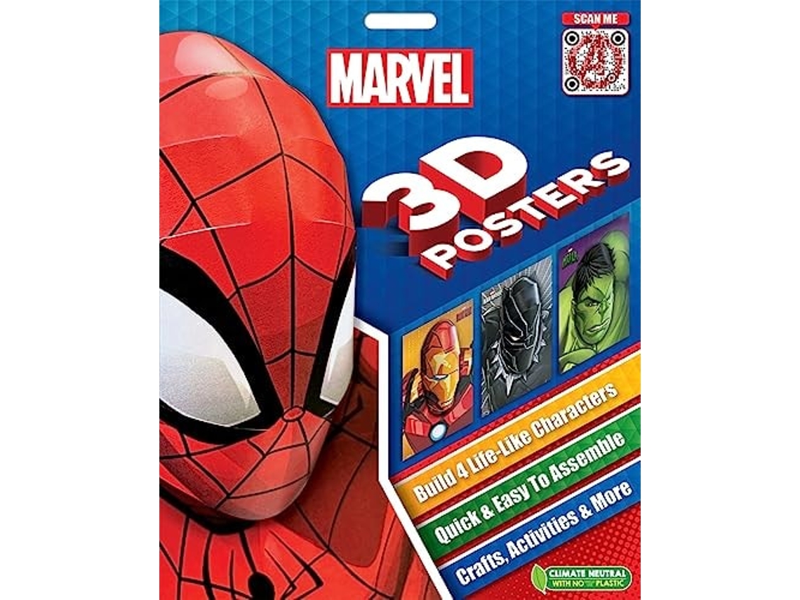 Libro Marvel 3D Posters de Marvel Entertainment International Ltd (Inglés)