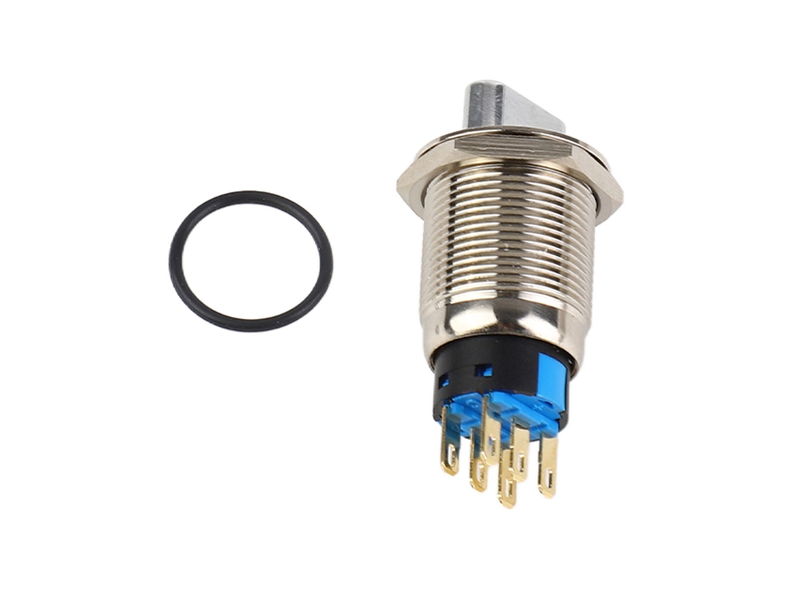 2026-interruptor Selectivo De Manija Giratoria De Acero Inoxidable 19mm Ip67 6 Pines Y 3 Niveles