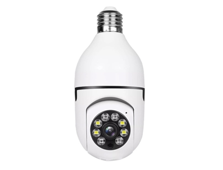 Cámara KKVOGMLE Bombilla E27 para monitoreo residencial en noche de 360 grados
