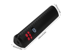 Compresor de aire portátil inalámbrico de 4500 mAh y 150 PSI, bomba eléctrica recargable para neumáticos de coche, motocicleta y balones con pantalla LCD.