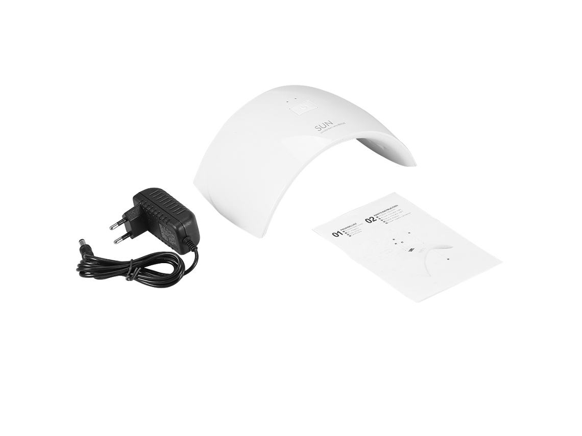 Lámpara de secado de uñas UV LED profesional Sun9c, herramienta de manicura de curado blanca