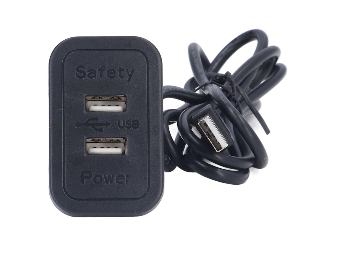 Estación De Carga Usb Con 2 Puertos De 5 V, Concentrador De Energía Empotrable Para Sofá Y Hogar.