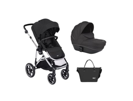 Carrito de Bebé KIKKABOO 2en1 con capazo rígido Thea Negro