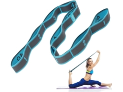 Cinturón de yoga con 9 anillas, muy elástico para estiramientos, pilates, danza y gimnasia ZYBLSSBB