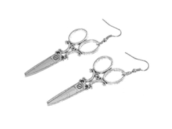 2026-pendientes De Tijeras Divertidos Plata Para Mujer Joyería Creativa Aros Moda Para Cualquier Ocasión