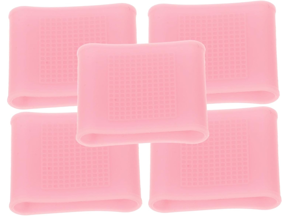 Juego de 5 protectores de dedos de silicona antideslizantes, ideales para deportes y actividades al aire libre.