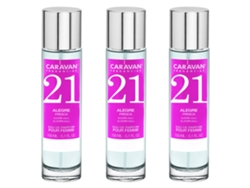 3x CARAVAN Perfume de Mujer Nº21 - 150ml
