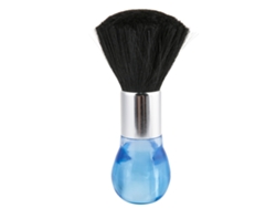 Pincel Duster Para Cuello Y Rostro Cepillo Barbbero Limpieza Cabello Herramienta De Estilismo (azul)