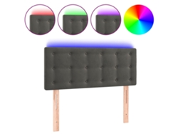 Maison Exclusive - Cabecero Con Led De Terciopelo Gris Oscuro 100x5x78/88 Cm