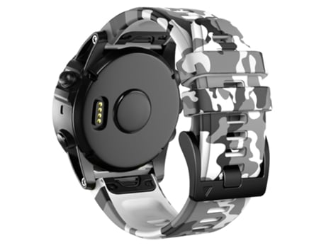 Correa de Silicona 26mm liberación rápida para Garmin Fenix Enduro/Tactix Delta/Tactix 7 Pro - camuflaje blanco