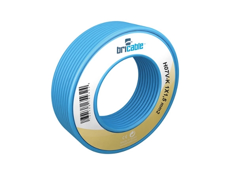 Cable Elec Hilo Flexible H07V-K BRICABLE 1X2,5Mm Az 100 Mt BRICABLE