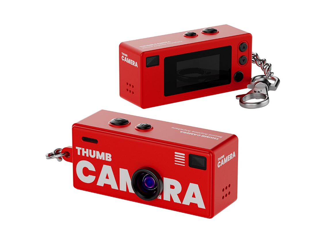 Câmera Infantil Czhhmart Mini Dedão Câmerasem Cartão De Memória Incluso (300 Mil Pixels-vermelho)