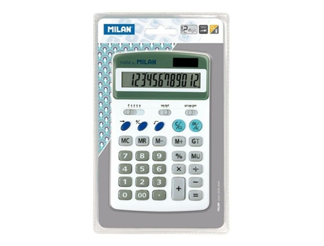 Calculadora Blanca de MILAN 17.5 X 11 X 3 Cm