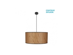 Colgante de papiro 3x27 cm Pergamino/negro Regx60x60 cm Fabrilamp