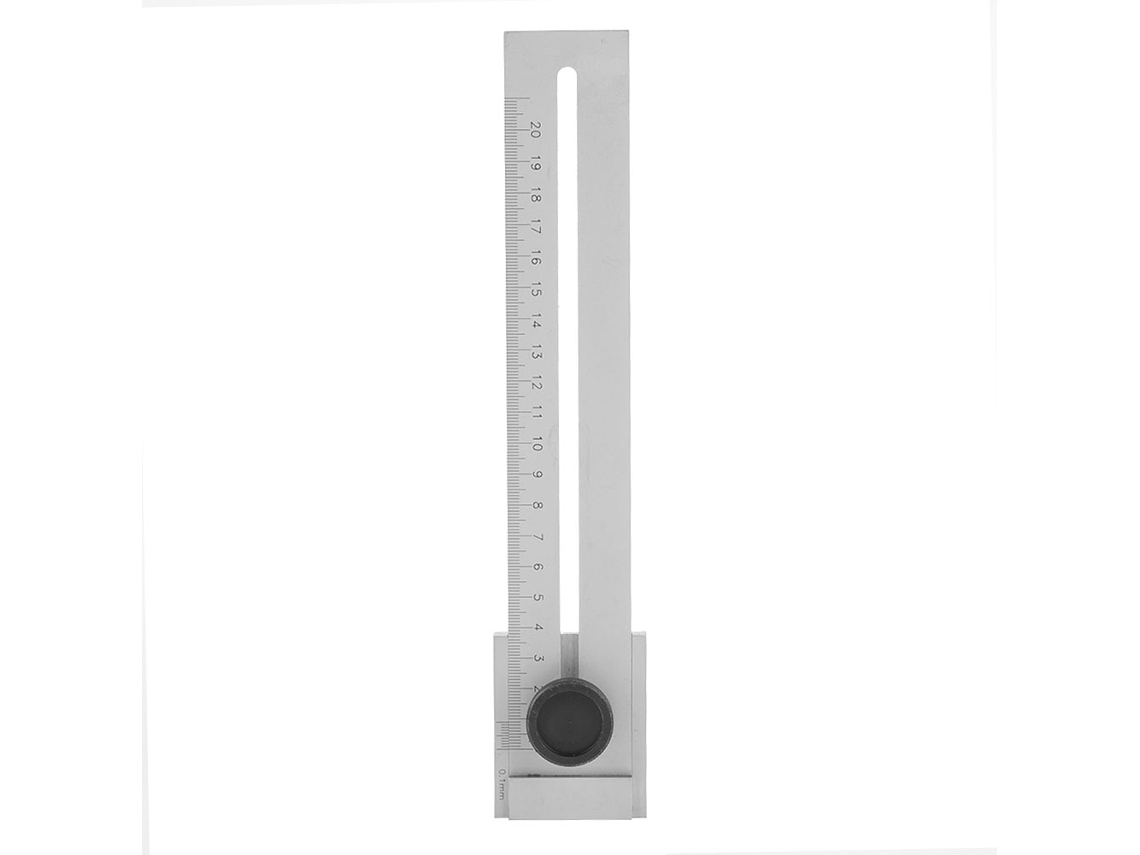 Regla Paralela Deslizante De Acero Al Carbono Con Marcas Precisas De 0 A 200 Mm Para Realizar Mediciones.
