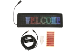 Letrero Led Para Coche Programable Mediante Aplicación, Usb De 5 V, Enchufe 12-24 Flexible, Programa