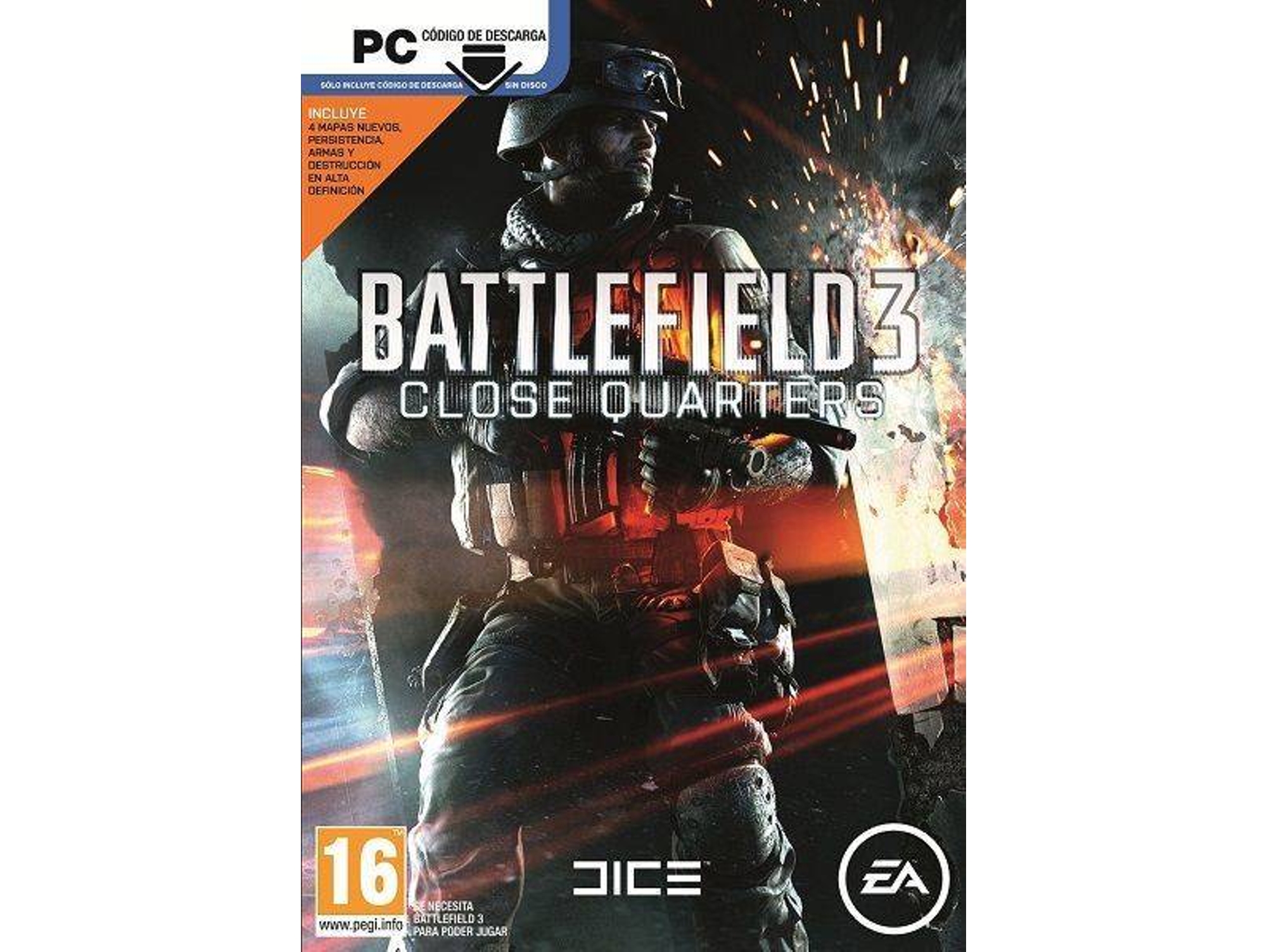 Juego PC Battlefield 3 Close Quarters Code