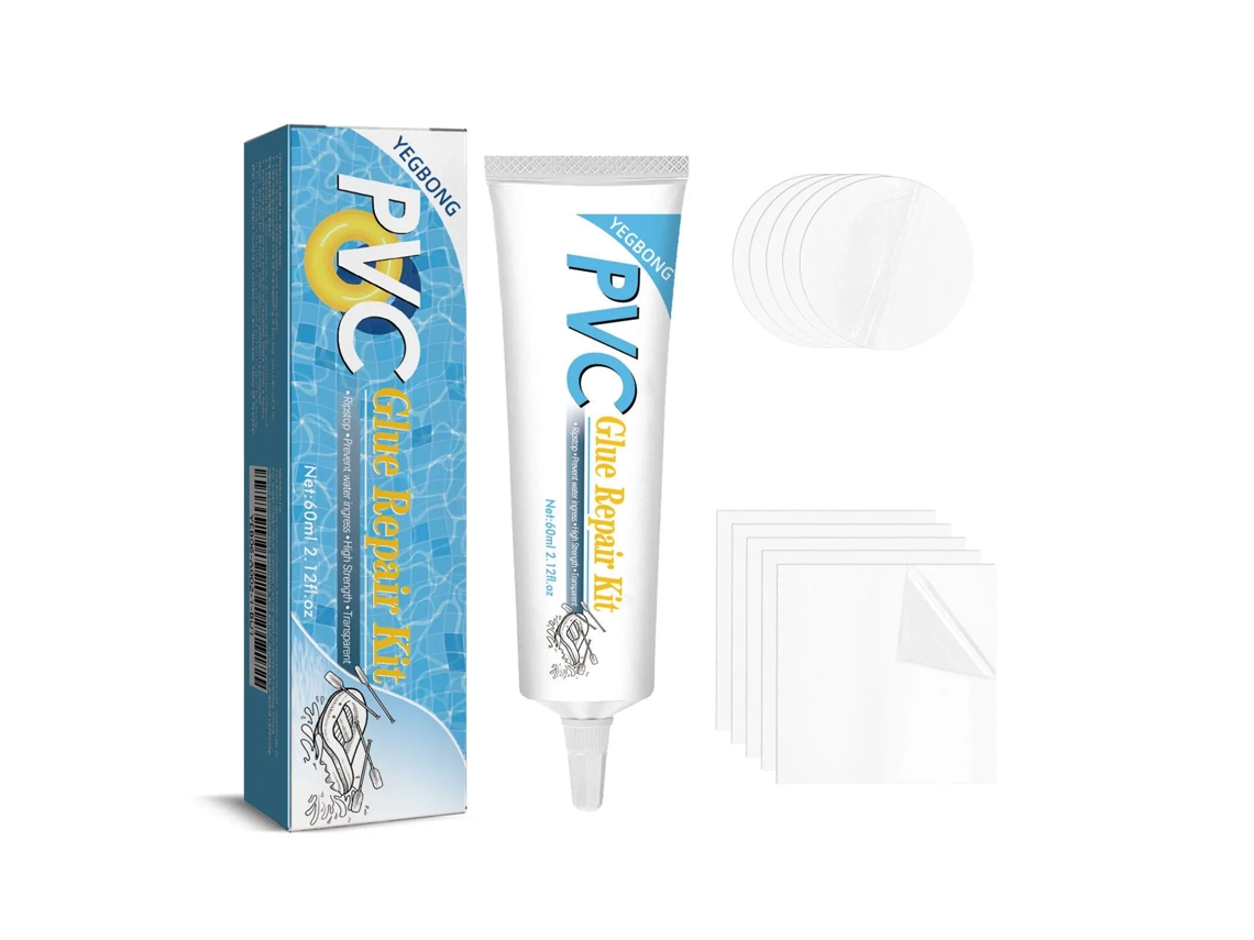 Kit de reparación de piscinas con accesorios esenciales