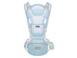 Portabebés ergonómico y transpirable con asiento de cadera para bebés de 0 a 36 meses, azul Digitallab