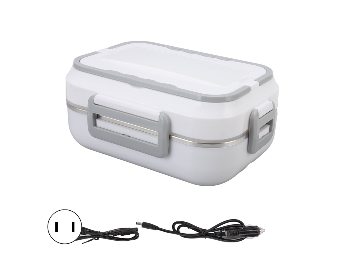 Nevera Eléctrica De 1,5 L Para El Hogar Y El Coche, Acero Inoxidable 304, Calienta Alimentos, Color Blanco, Enchufe Estadounidense, 110 V.