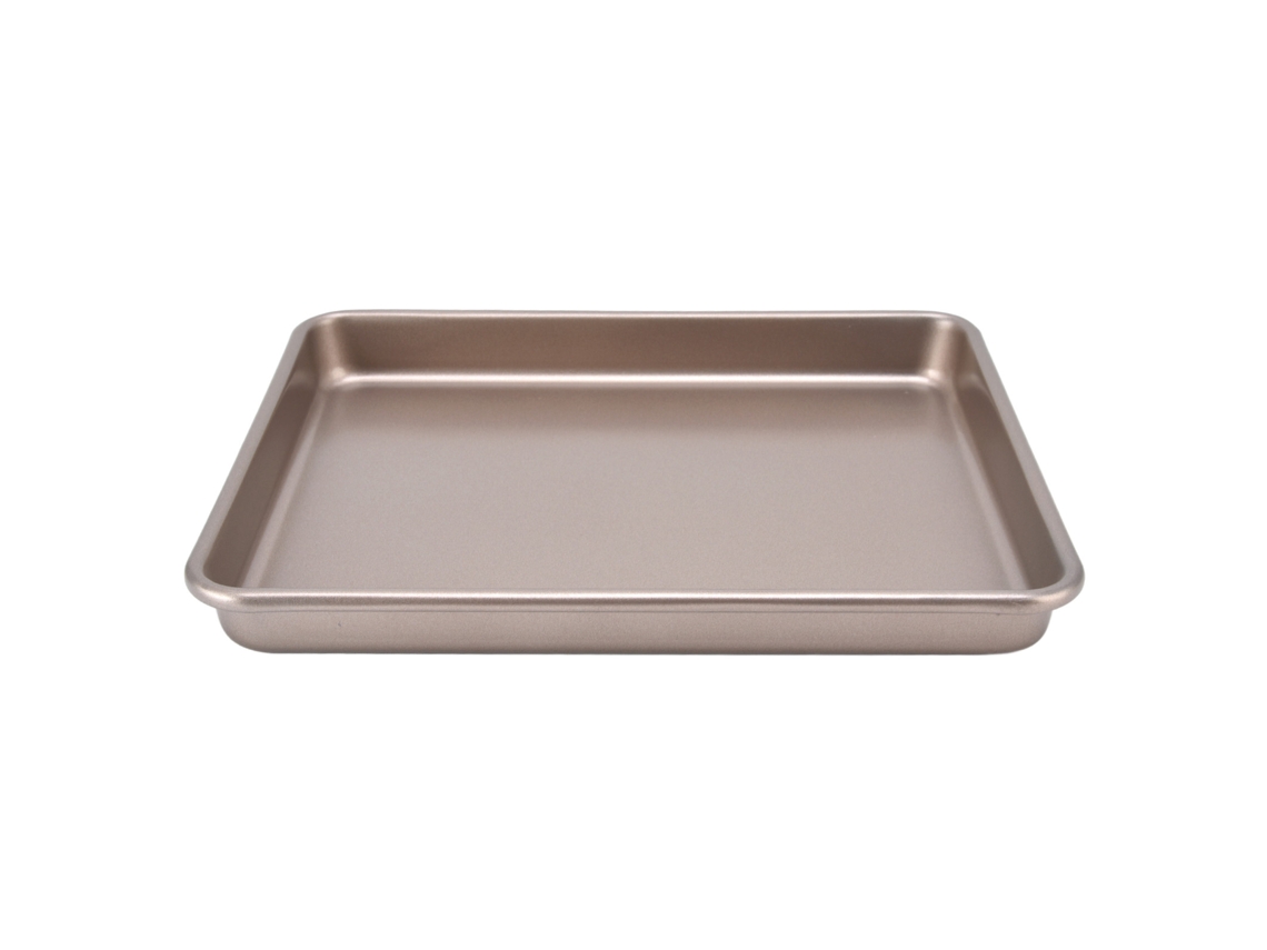 Bandeja Para Hornear Antiadherente De Acero Al Carbono De 0,8 Mm, Plato Hondo Y Poco Profundo, 28 Cm, Para Horno Doméstico.