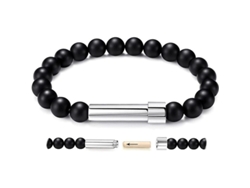 Pulsera De Perlas Inspiradora Para Mujer Con Cápsula De Intención Acero Inoxidable Regalo Fqb