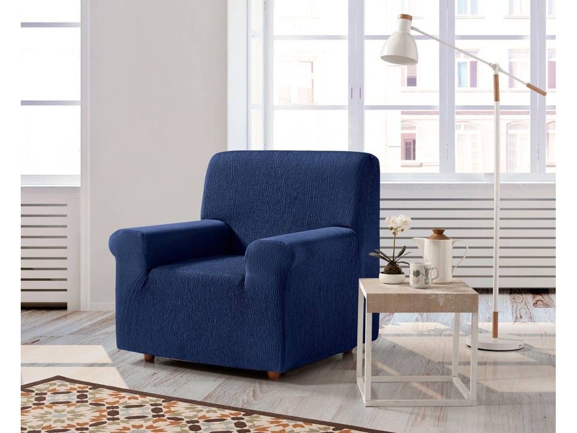 Funda Sofa ESTORALIS Beta Azulon (1 Plaza - Poliester y Algodón - 80-110 x 80-110 cm)