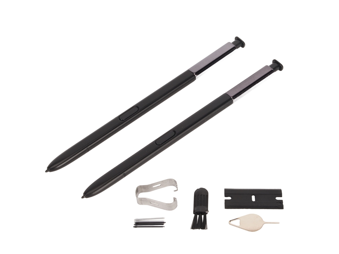 2pcs Caneta Estilográfica Para Samsung Galaxy Note 8 Substituição Com Pontas E Pino De Ejeção Preto