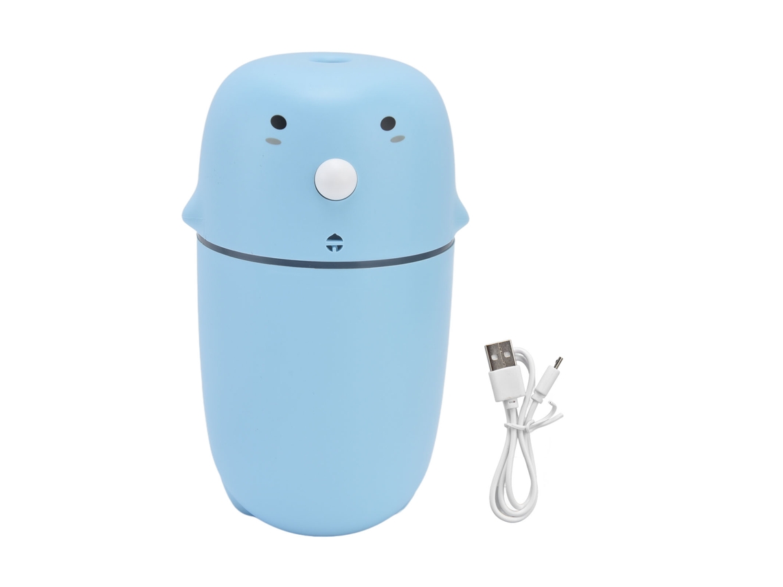 Mini humidificador de aire recargable por USB de 300 ml con 2 modos y cable USB para automóvil, hogar y oficina.