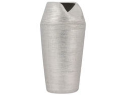 Jarra Decorativa Apamea Grés 33 Cm Prateado