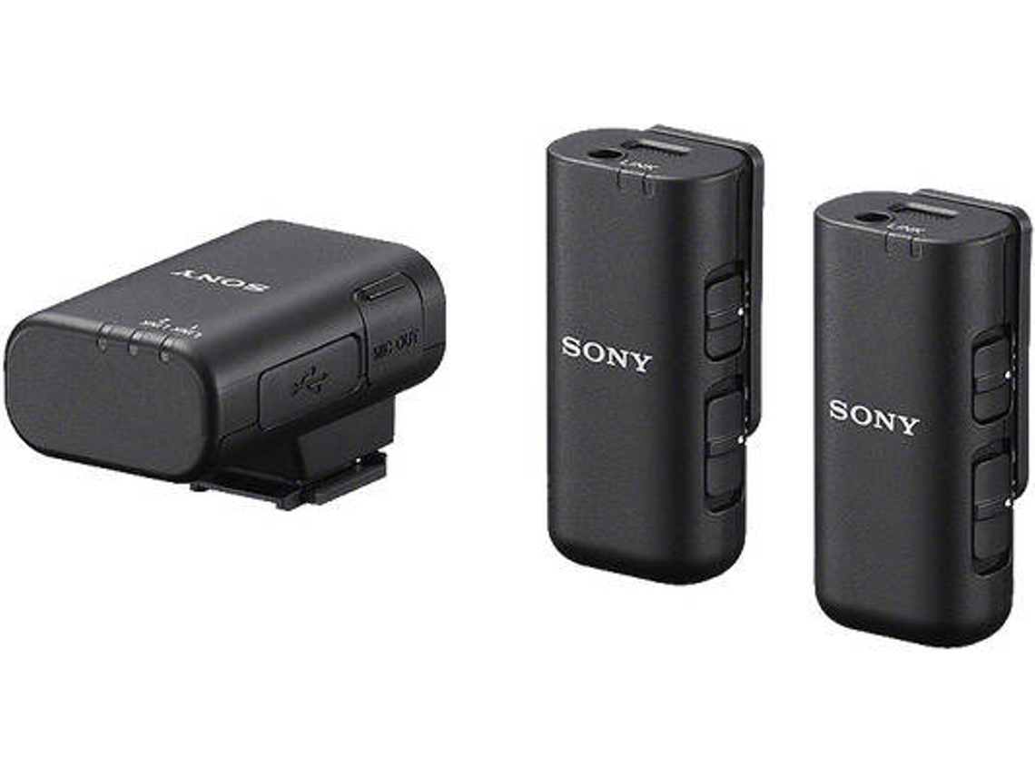 MICROFONE SEM FIOS SONY ECM-W3 PRETO