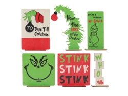 Tarjetas Decorativas Navideñas Animadas Con Capas, De Madera Resistente, Juego De 6 Piezas Para Fiestas En Casa Y Bares.