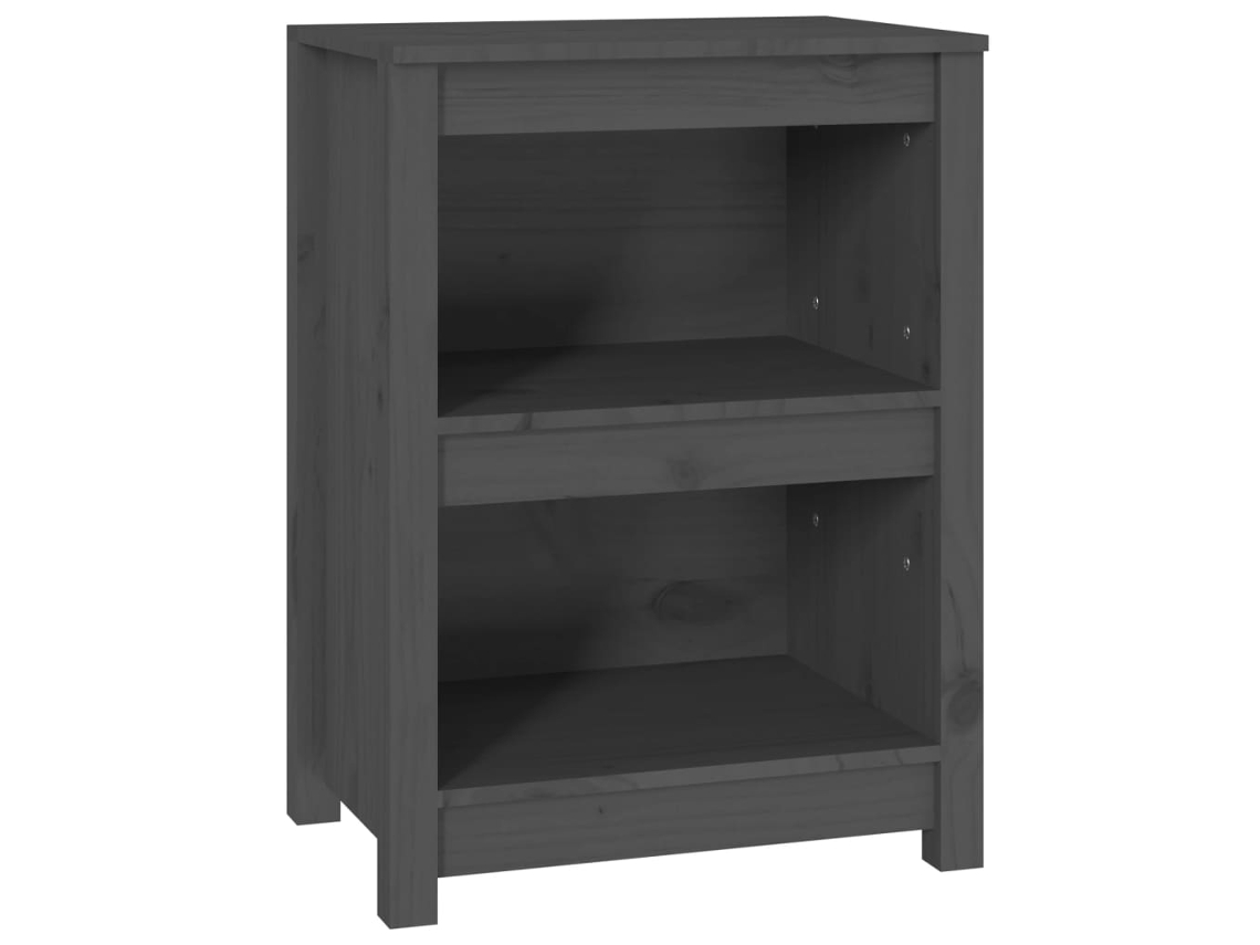 Maison Exclusive - Estantería Madera Maciza De Pino Gris 50x35x68 Cm