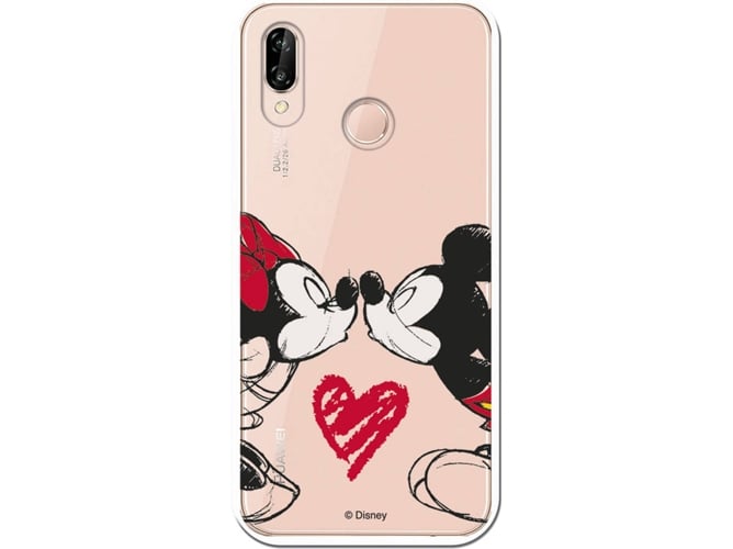 Carcasa Huawei P20 Lite DISNEY Mickey y Minnie Beso Multicolor