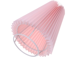 Pantalla de lámpara de mesa plisada de tela rosa, difusor sencillo y decorativo para lámpara de mesita de noche. SFUSHOS