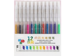 Bolígrafo De Tinta De Gel Con Purpurina Retráctil - Punta De 1 Mm Para