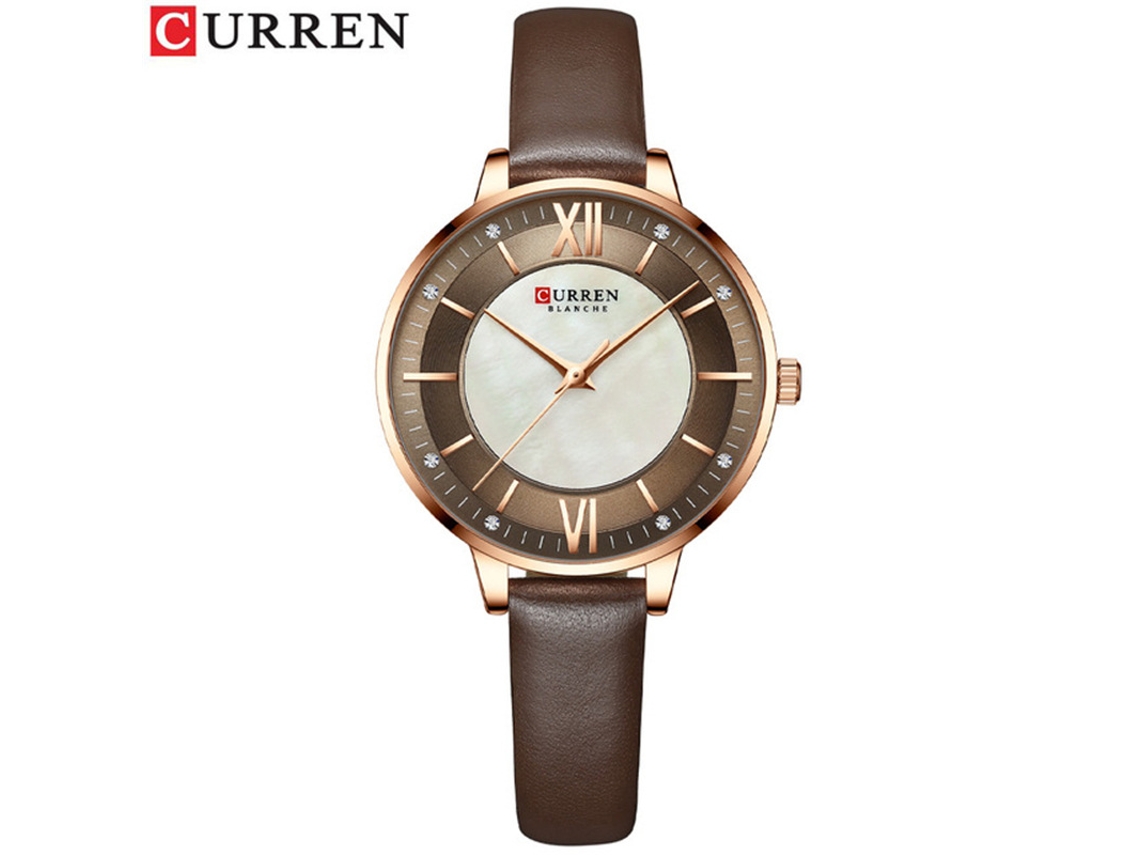 Relógio FEMININO de Quartzo com Diamantes MDUG Moderno e Elegante