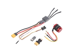 Tren Motriz Rc Sin Escobillas Combinado Para Scx10 – 3542 + Esc 80 Con Cables Precableados,