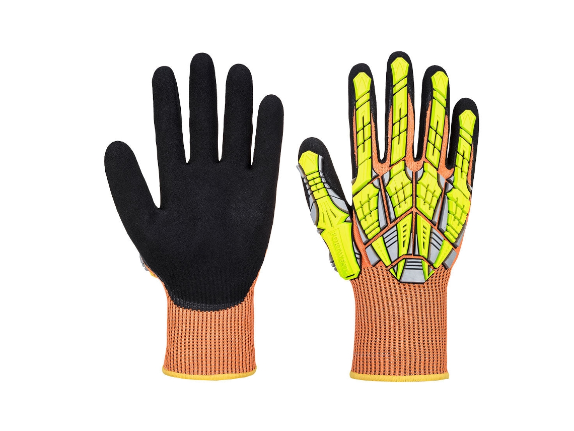 Guante de impacto Dx Vhr, protección y comodidad para las manos / Naranja / M Portwest