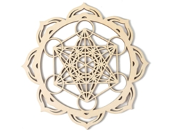 Metatrón Pared Madera 28 Símbolo Espiritual Geometría Sagrada Esculturas Rejilla Cristal Decoración Meditación