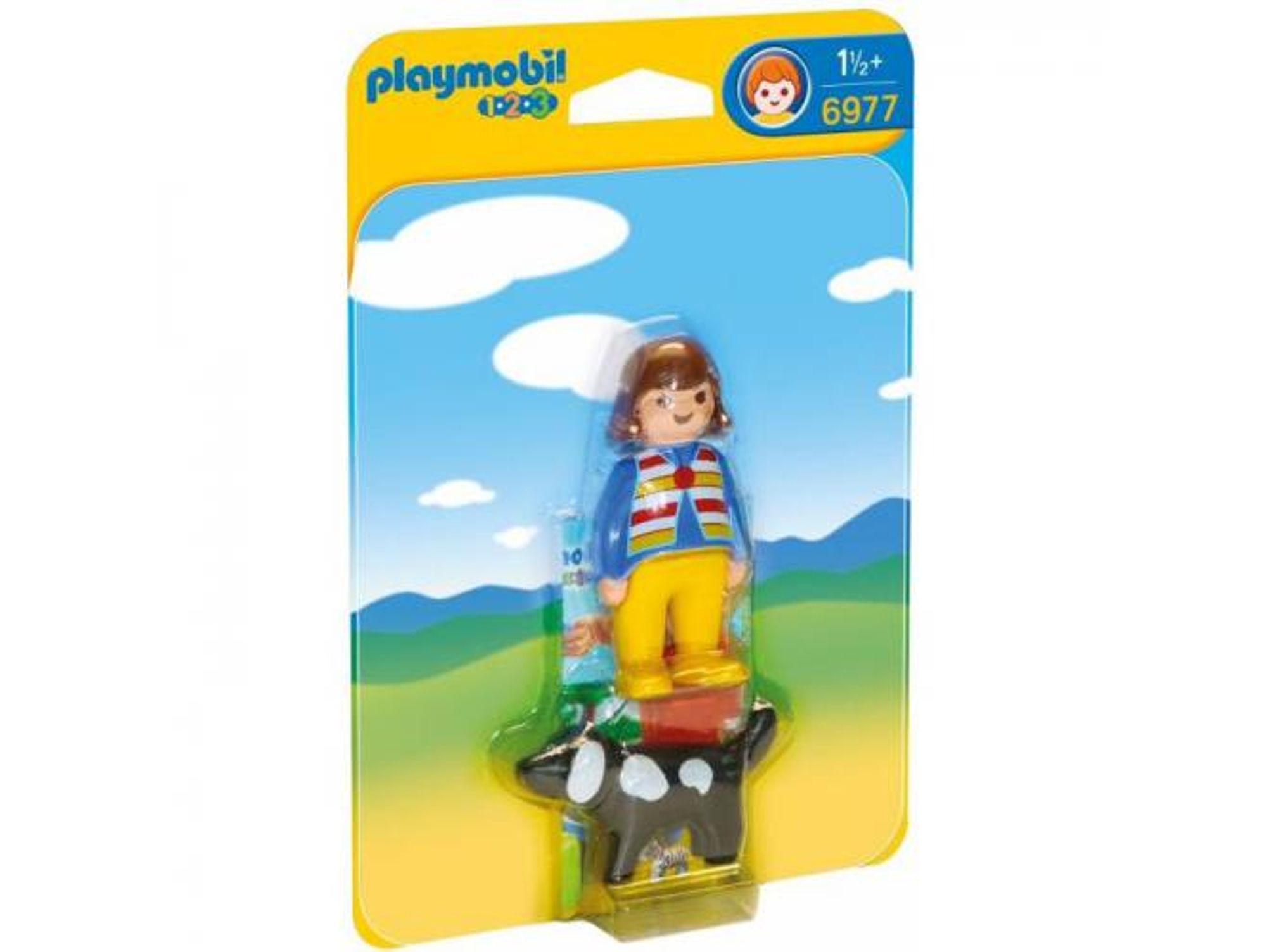 PLAYMOBIL 1.2.3 Mujer con Perro - 6977 (Edad Mínima: 18 meses)
