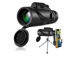 Telescópio Monocular 40x60 Hd Telescópio Monocular Bak4 Lente Prisma Para Observação De Aves Caça Acampamento E Concerto Preto Saisiyiky
