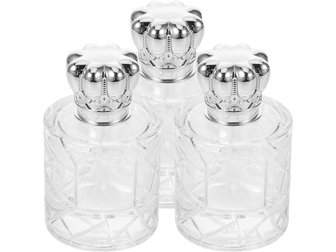 3 Piezas De Frascos Atomizadores De Vidrio Para Perfume En Formato Mini
