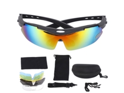 Gafas de sol deportivas polarizadas para hombre y mujer con lentes intercambiables para conducir, montar en bicicleta, pescar y protección UV.