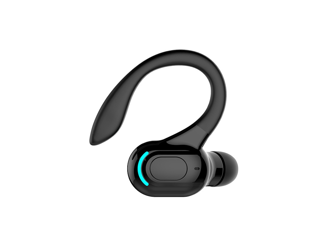 Auricular Bluetooth Inalámbrico Con Gancho Para La Oreja, Mono, Deportivo, Hasta 20 H De Autonomía, Resistente Al Agua, Compatible Con Android E Ios
