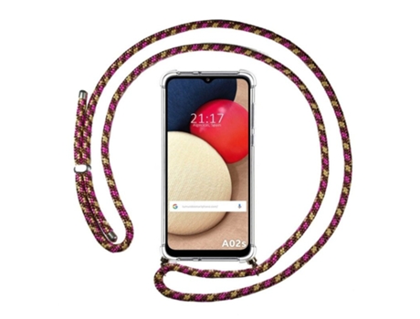 Carcasa Samsung Galaxy A02s TUMUNDOSMARTPHONE Colgante Rosa