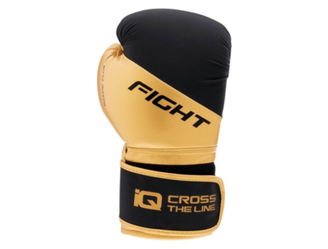 Luvas de Boxe de Couro Artificial M000136240 Preto Dourado 12 Oziq