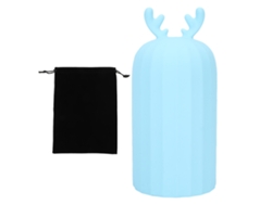 Bolsa de agua caliente y fría, bonita, de silicona, reutilizable, para calentar las manos en el microondas, 500 ml, color azul.