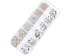 Gemas con parte posterior plana, suministros para decoración de uñas con diamantes de imitación KOFIHETY